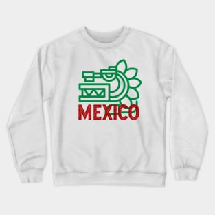 Mexico - aztec pixel design Crewneck Sweatshirt